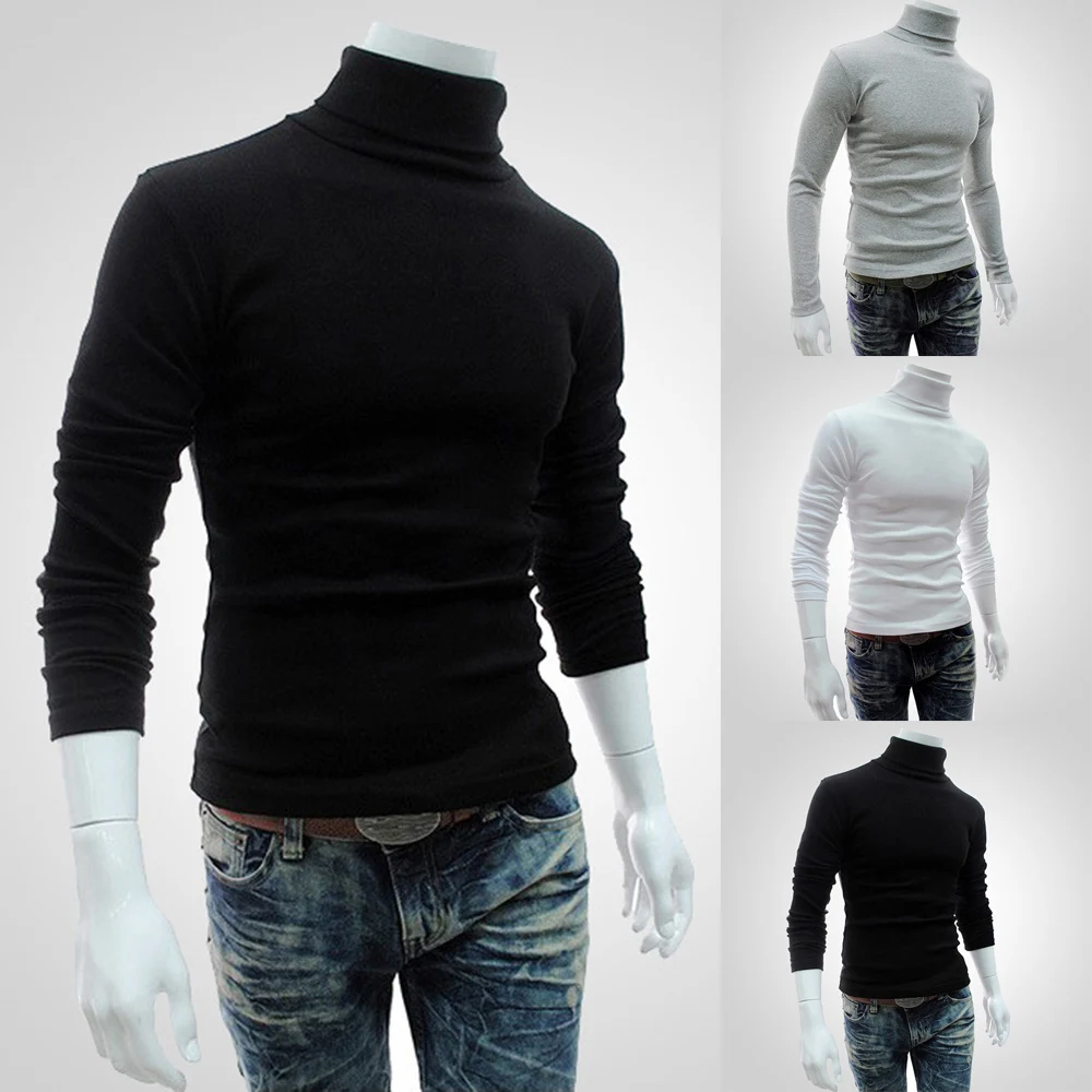 Men's Slim Turtleneck Long Sleeve Tops Pullover Warm Stretch Knitwear Sweater T-Shirt Solid Color Tops M-2XL
Men's Slim Turtleneck Long Sleeve Tops Pullover Warm Stretch Knitwear Sweater T-Shirt Solid Color Tops M-2XL