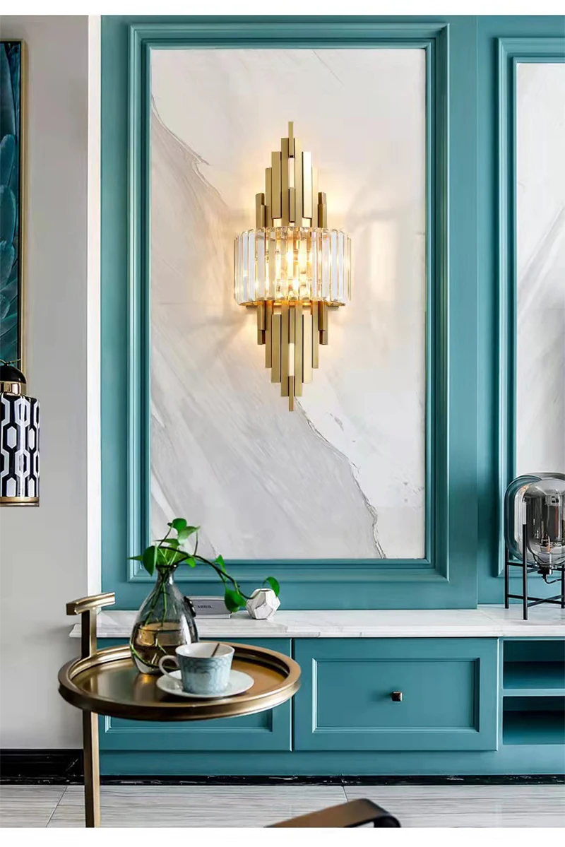 Light Luxury LED Wall Lamp Crystal Modern Wall Light Gold Nordic Wall Sconce Indoor Lighting Home Decor Living Room Bedroom Light Luxury LED Wall Lamp Crystal Modern Wall Light Gold Nordic Wall Sconce Indoor Lighting Home Decor Living Room Bedroom