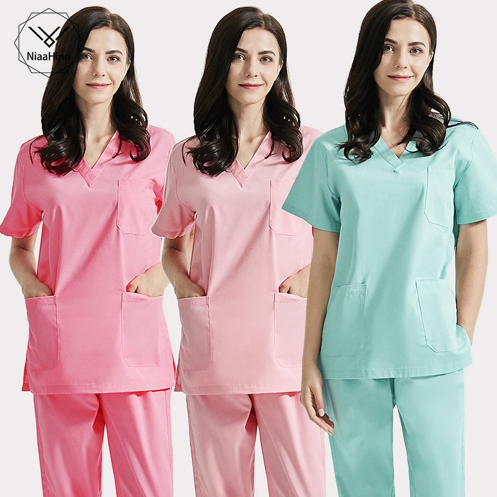 Fashion Multicolor Solid Color Suit Doctor Nurse Medical Uniform Unisex Top Pants Set Dental Cleaning Nursing Scrubs Workwear
Fashion Multicolor Solid Color Suit Doctor Nurse Medical Uniform Unisex Top Pants Set Dental Cleaning Nursing Scrubs Workwear
