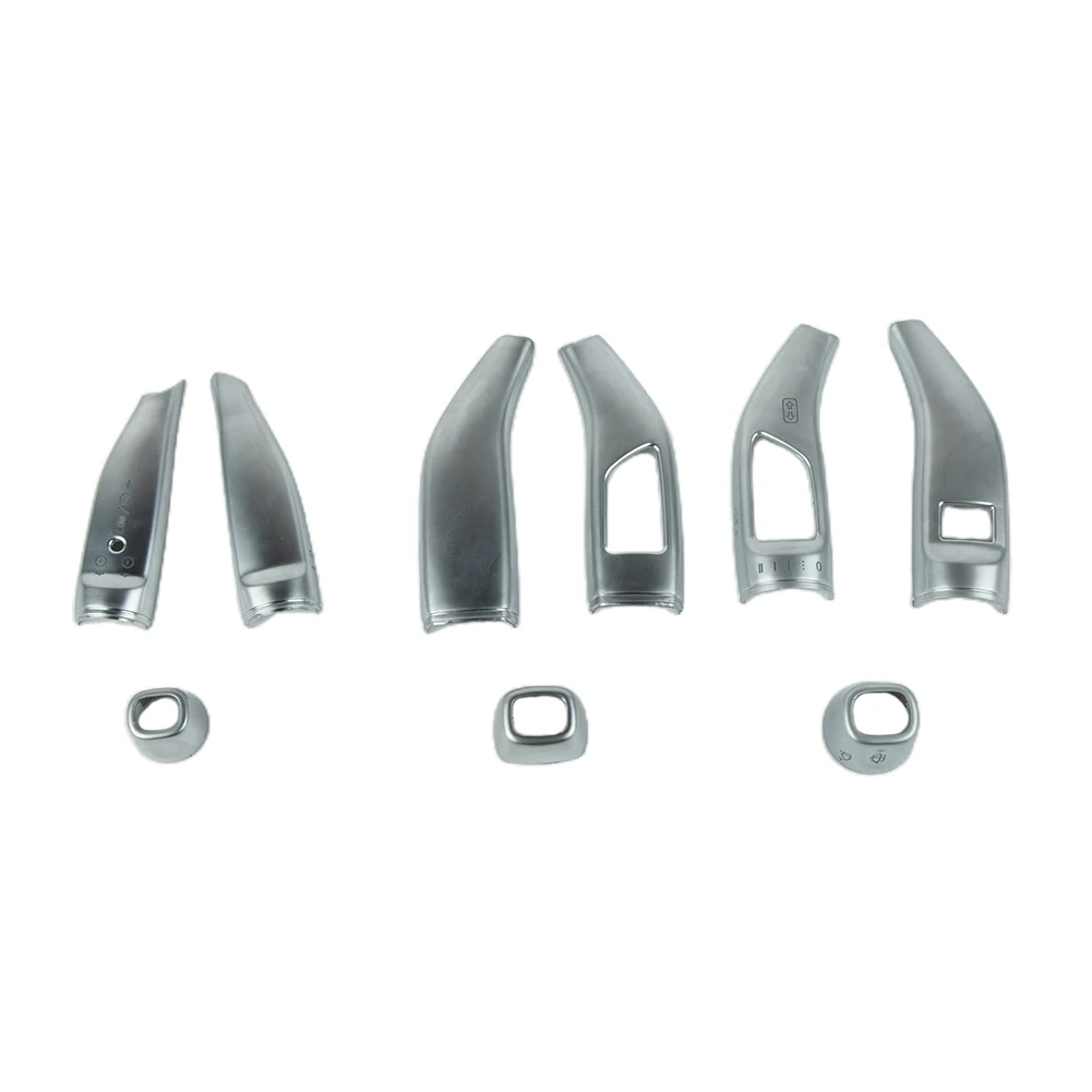 3x Car Chrome Shift Lever Cover Cruise Trim For Mercedes For Benz CLA GLC C E S Class Wiper Shift Lever Cruise Cover
3x Car Chrome Shift Lever Cover Cruise Trim For Mercedes For Benz CLA GLC C E S Class Wiper Shift Lever Cruise Cover
