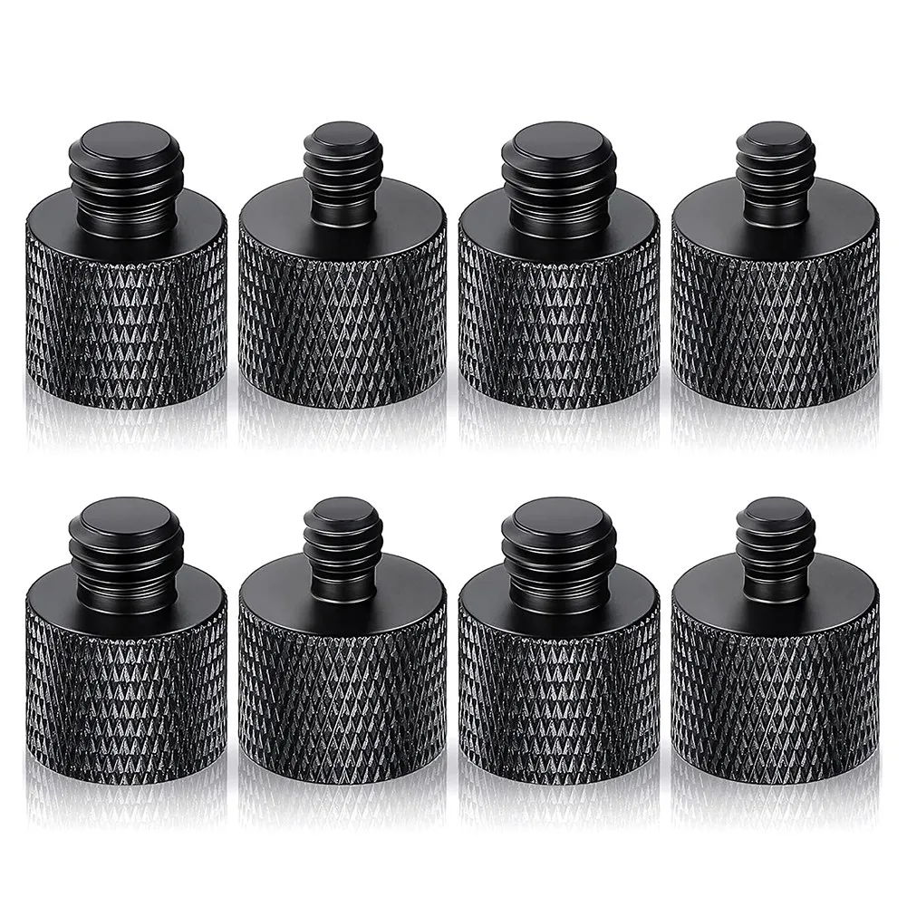 8Pcs Microphone 1/4 Male to 3/8 Female and 3/8 Male to 1/4 Female Camera Screw Adapter for Camera Tripod Stand
8Pcs Microphone 1/4 Male to 3/8 Female and 3/8 Male to 1/4 Female Camera Screw Adapter for Camera Tripod Stand