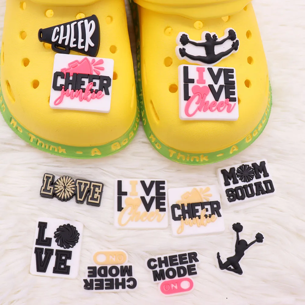 12Pcs Mom Squad Cheer Mode PVC Shoe Charms Accessories Kids Shoe Buckle Decoration For Croc Jibz Shoes Backpack
12Pcs Mom Squad Cheer Mode PVC Shoe Charms Accessories Kids Shoe Buckle Decoration For Croc Jibz Shoes Backpack