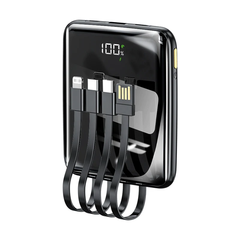 66W Super Fast Charging 20000mAh Mini Power Bank Built in Cable for iPhone 14 13 Samsung S22 Huawei P50 P40 Xiaomi Mi Powerbank
66W Super Fast Charging 20000mAh Mini Power Bank Built in Cable for iPhone 14 13 Samsung S22 Huawei P50 P40 Xiaomi Mi Powerbank