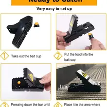 2/4/8pcs Reusable Plastic Mouse Trap Rat Mice Catching Rat Traps Mouse Pest Killer Mouse Snap Traps Rodent catcher for Home 2/4/8pcs Reusable Plastic Mouse Trap Rat Mice Catching Rat Traps Mouse Pest Killer Mouse Snap Traps Rodent catcher for Home