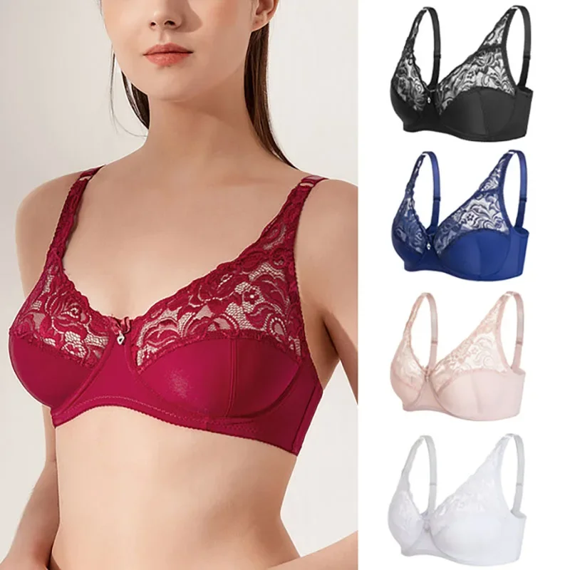 3PCS Women Lace Bras Plus Size 100D Bralette Ultra-thin Section Bra with Steel Ring Large Cups Gathered Adjustable Wireless Bra
3PCS Women Lace Bras Plus Size 100D Bralette Ultra-thin Section Bra with Steel Ring Large Cups Gathered Adjustable Wireless Bra