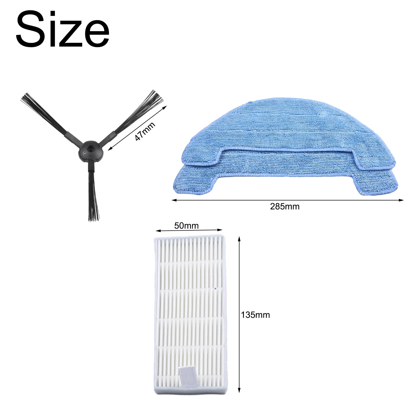 Brand New Sweeper Accessories Durable Durable Filter High Quality Material Map Kit Side Brushes 2Pcs Filter 2Pcs Mop Cloth
Brand New Sweeper Accessories Durable Durable Filter High Quality Material Map Kit Side Brushes 2Pcs Filter 2Pcs Mop Cloth