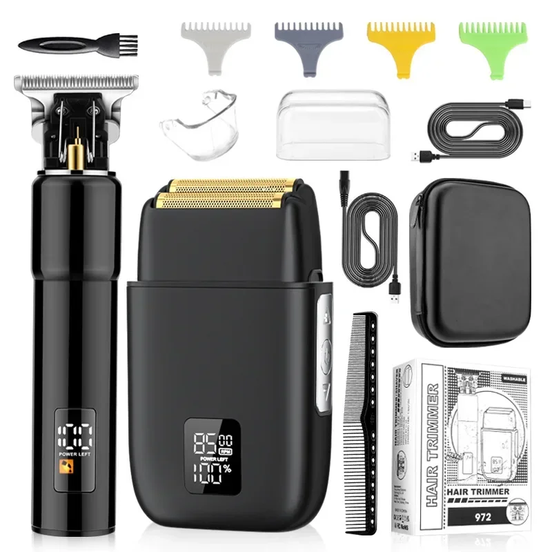 New Men's Electric Shaver RESUXI 972 Multifunctional Whole Body Washing Hair Clipper Sets Digital Display Hairdresser Trimmer
New Men's Electric Shaver RESUXI 972 Multifunctional Whole Body Washing Hair Clipper Sets Digital Display Hairdresser Trimmer