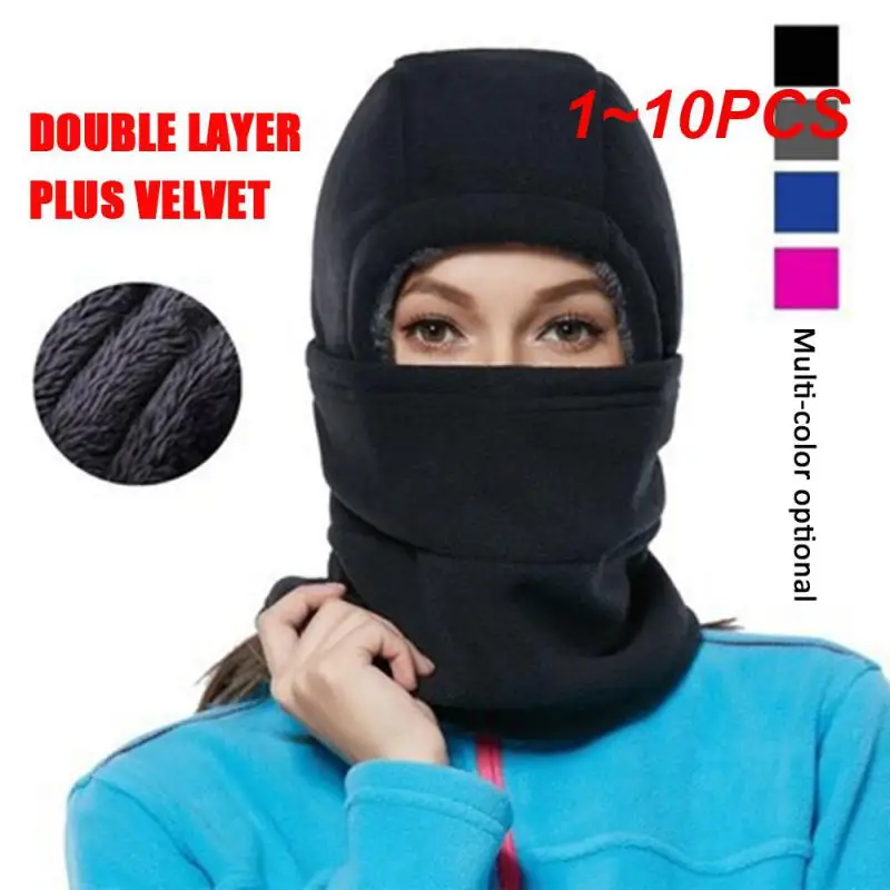 

1~10PCS Winter Hat Men Women 2022 Neck Warmer Scarf Hiking Running Cycling Ski Mask Hood Earmuffs Warm Windproof Thickened