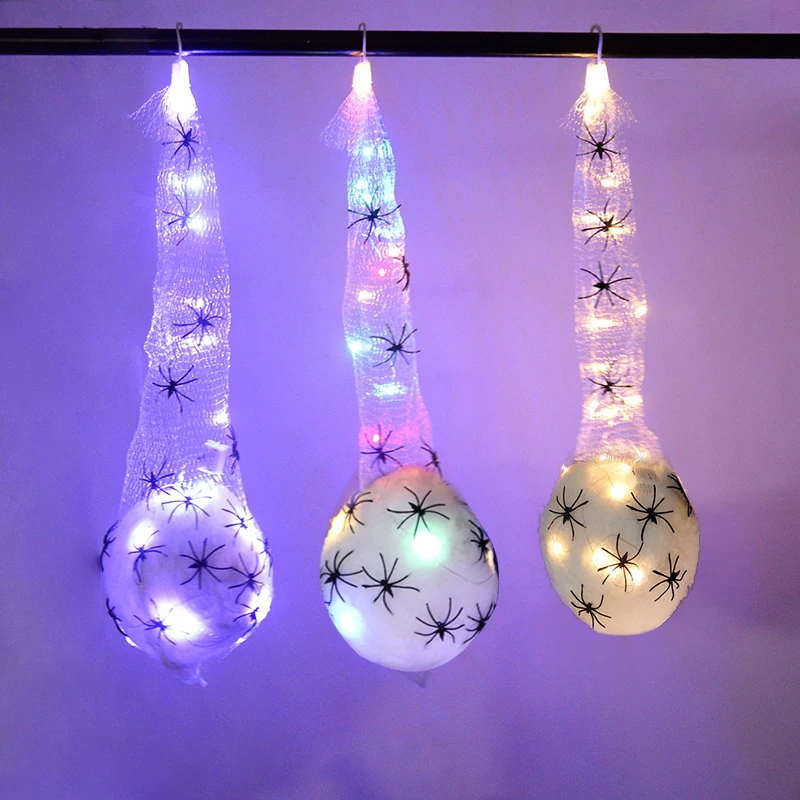 3Pcs Spider Egg Sacs Hanging Decor Light Haunted House Halloween Party Dress Up Glowing Spider Web Egg Lamp Festival Party Props
3Pcs Spider Egg Sacs Hanging Decor Light Haunted House Halloween Party Dress Up Glowing Spider Web Egg Lamp Festival Party Props