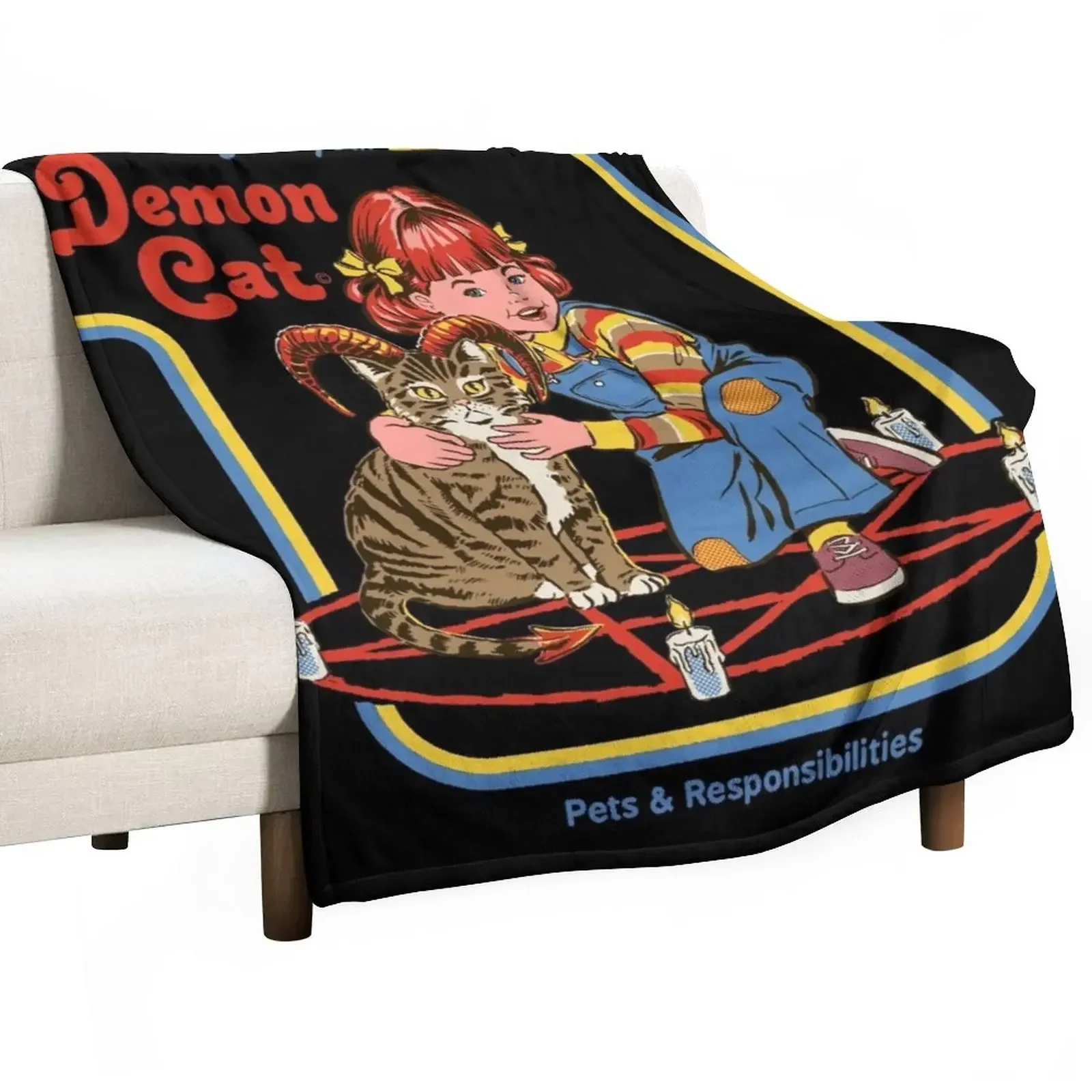 Caring For Your Demon Cat Throw Blanket Flannel Fabric Plaid on the sofa for sofa Soft Blankets
Caring For Your Demon Cat Throw Blanket Flannel Fabric Plaid on the sofa for sofa Soft Blankets