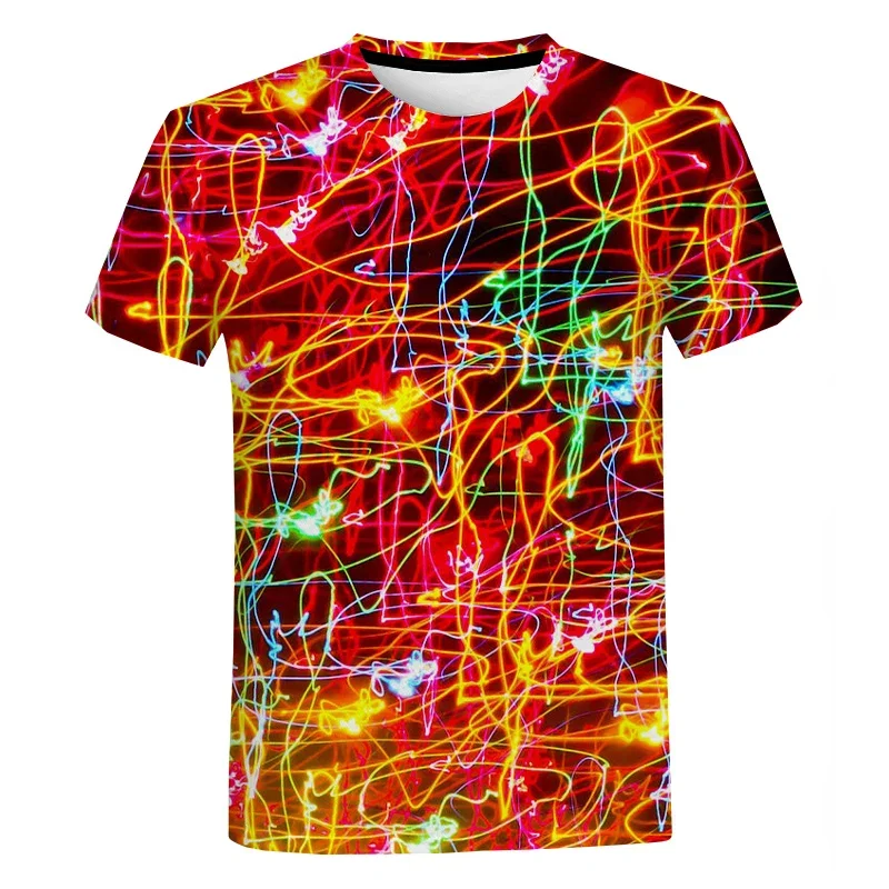 Short Sleeve Summer Fashion Art Colorful Neon Graffiti 3D T-shirt Men's and Women's Casual Street Oversized T-shirt Top
Short Sleeve Summer Fashion Art Colorful Neon Graffiti 3D T-shirt Men's and Women's Casual Street Oversized T-shirt Top