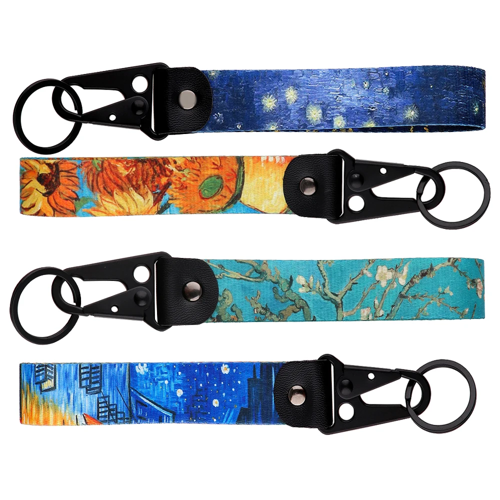 Retro Van Gogh Painting Style Sunflower Keychain for Motorcycles Key Fobs Holder Key Tags Key Ring Accessories
Retro Van Gogh Painting Style Sunflower Keychain for Motorcycles Key Fobs Holder Key Tags Key Ring Accessories