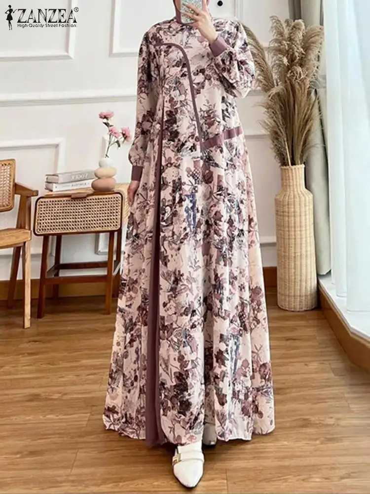Платье ZANZEA женское с длинным рукавом, мусульманский сарафан в стиле пэчворк, винтажное праздничное Макси-платье с цветочным принтом
Платье ZANZEA женское с длинным рукавом, мусульманский сарафан в стиле пэчворк, винтажное праздничное Макси-платье с цветочным принтом