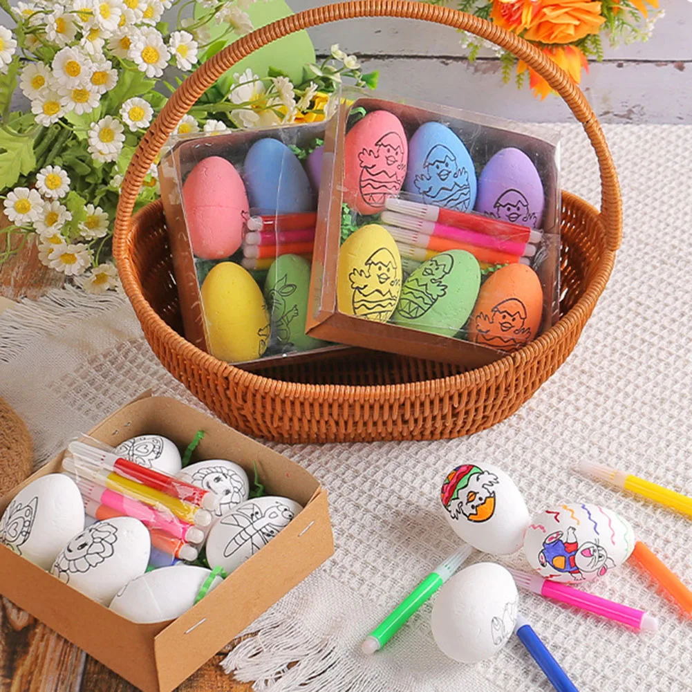 A Set Easter DIY Hand-painted Eggs 2024 Cartoon Bunny Eggs Children's Handmade Gifts Children's Day Gift Puzzle Game
A Set Easter DIY Hand-painted Eggs 2024 Cartoon Bunny Eggs Children's Handmade Gifts Children's Day Gift Puzzle Game