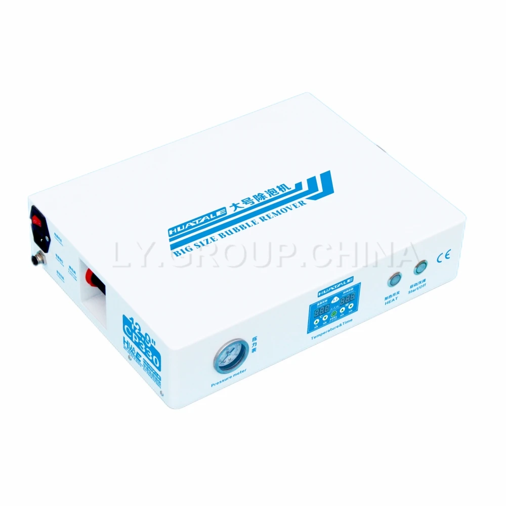 LY HUATALE CP330 Big Size Max 13 Inch Air Bubble Remover High Pressure LCD Refurbishment Defoaming Machine For iPhone Samsung 
LY HUATALE CP330 Big Size Max 13 Inch Air Bubble Remover High Pressure LCD Refurbishment Defoaming Machine For iPhone Samsung
