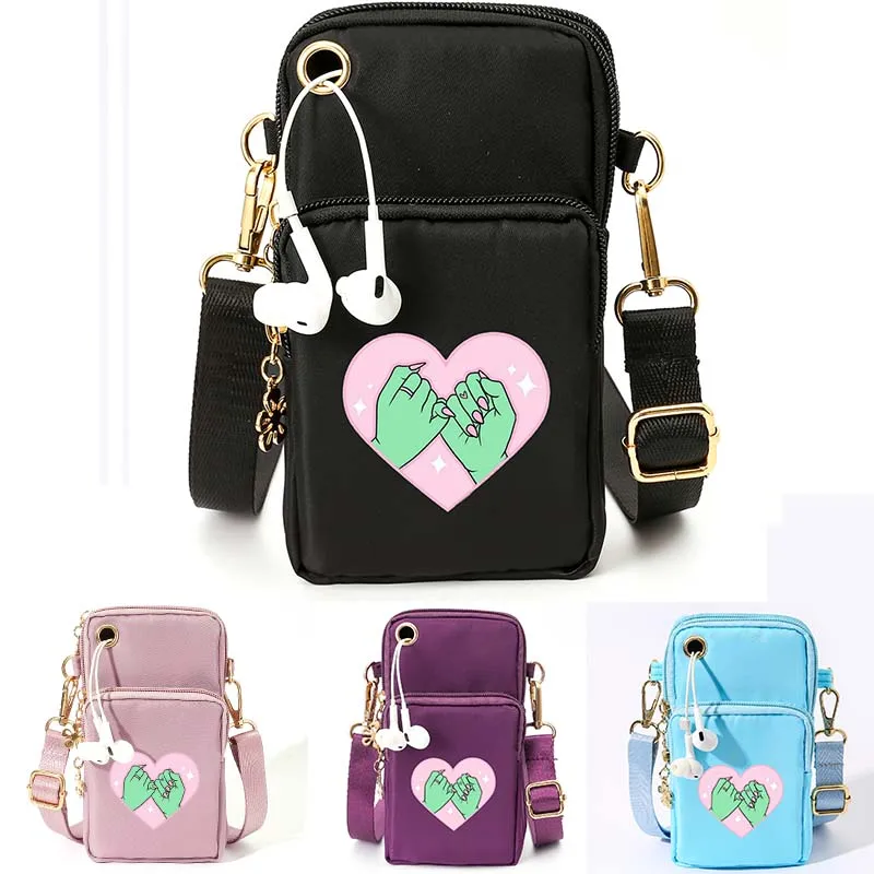 4 Color Mobile Phone Bag Love Pull Hook Green Hand Diagonal Three-Layer Cross Arm Single Shoulder Bags Earphones Hole Sports
4 Color Mobile Phone Bag Love Pull Hook Green Hand Diagonal Three-Layer Cross Arm Single Shoulder Bags Earphones Hole Sports