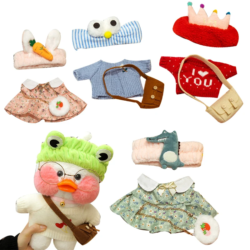 Cute Clothing Accessories for Lalafanfan Yellow Duck Alpaca Pig Rabbit Plush Animal Doll Clothes Hair Band For Kids Girls Gifts
Cute Clothing Accessories for Lalafanfan Yellow Duck Alpaca Pig Rabbit Plush Animal Doll Clothes Hair Band For Kids Girls Gifts