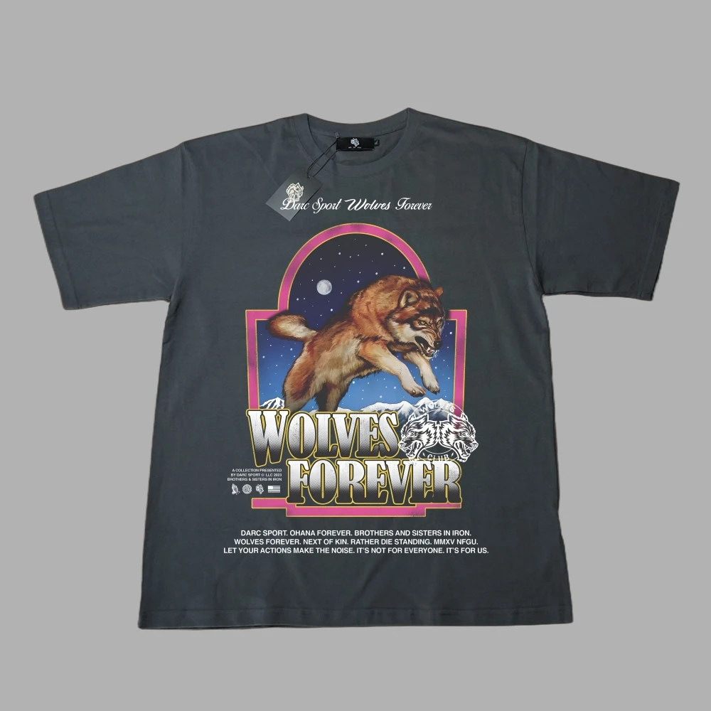 DARC WOLVES Print 100% Cotton Men T Shirt Loose Oversized Men Women T-shirt Hip Hop Tops Streetwear Workout Unisex Tees Tops
DARC WOLVES Print 100% Cotton Men T Shirt Loose Oversized Men Women T-shirt Hip Hop Tops Streetwear Workout Unisex Tees Tops