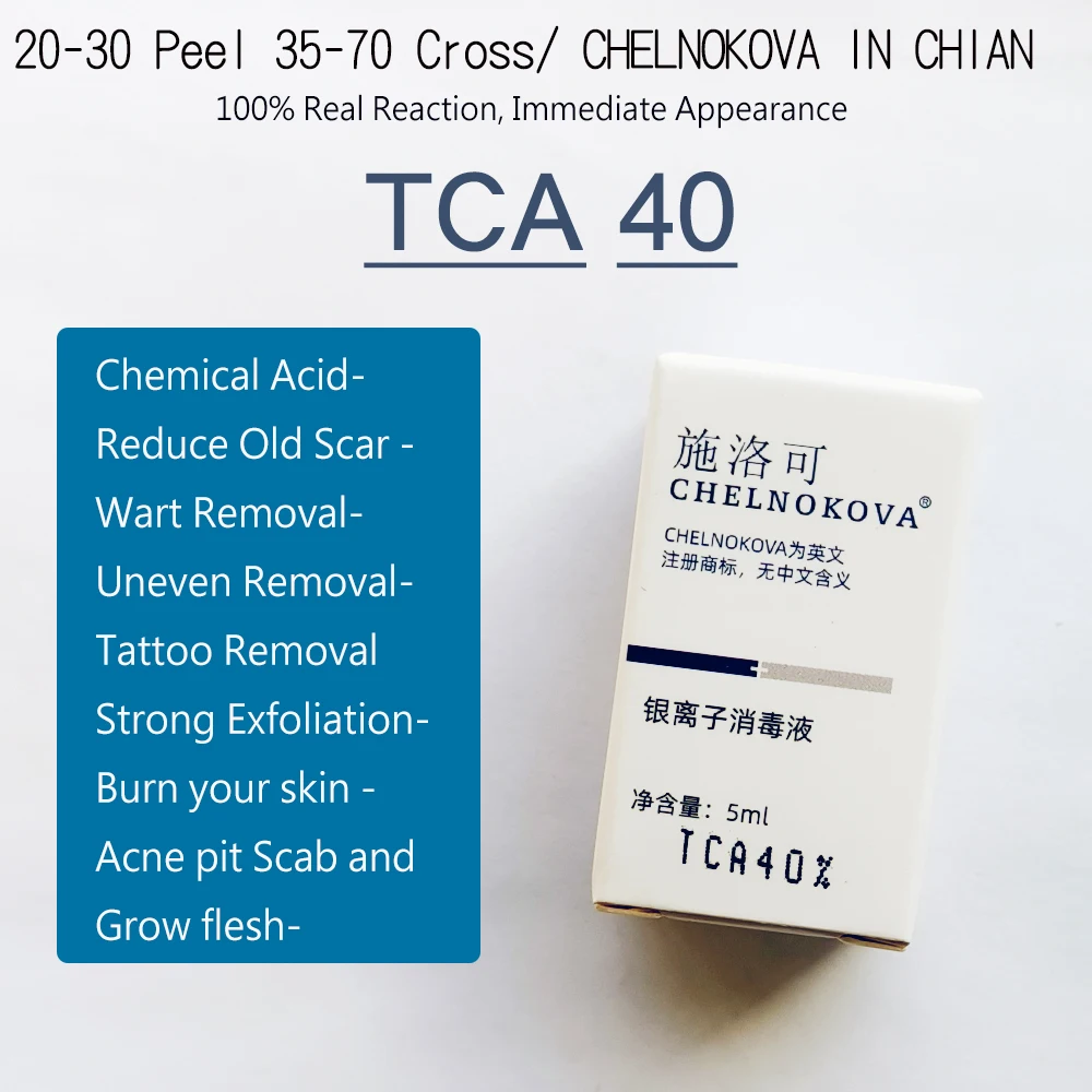 

CHELNOLOVA tca chemical peel 40% 5ml stretch marks profesional or thrustmaster Face Peeling Skin Yellow 20% 30% 35% 50% 60% 70%