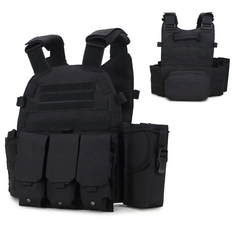 6094 Military Tactical Vest Paintball Airsoft Vest Body Armor Outdoor Hunting CS Molle Vest With Accessories Bags Combat Vest
6094 Military Tactical Vest Paintball Airsoft Vest Body Armor Outdoor Hunting CS Molle Vest With Accessories Bags Combat Vest