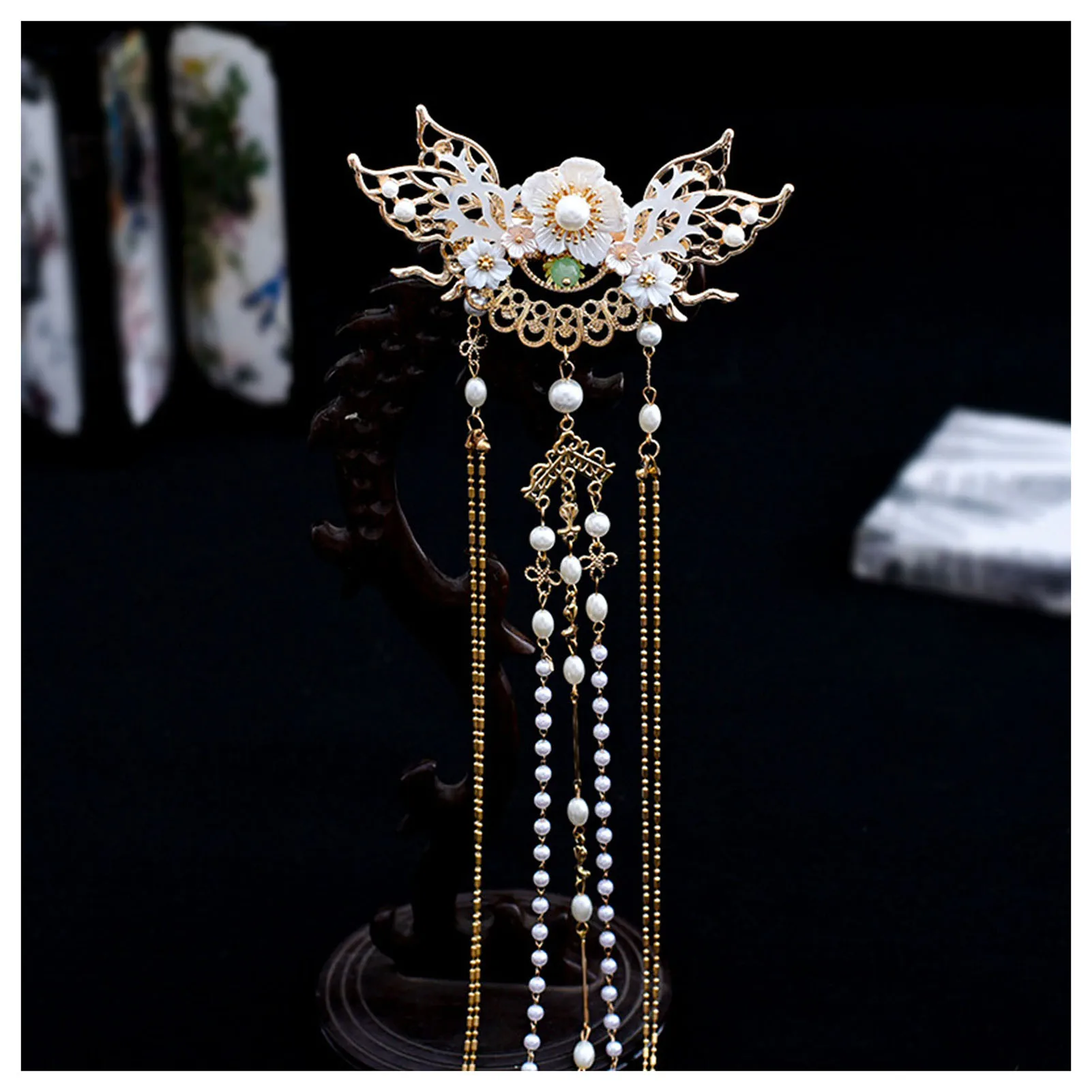 Chinese Vintage Flower Hairpin for Women Luxurious Beauty Hair Accessories Alloy Headwear for Chinese Hanfu Cosplay Costume
Chinese Vintage Flower Hairpin for Women Luxurious Beauty Hair Accessories Alloy Headwear for Chinese Hanfu Cosplay Costume