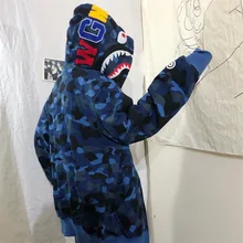 2021 Funny Shark Hoodies Women Men Camouflage Zipper Sweatshirts Harajuku Unisex Hip-Hop Coat Korean Casual Oversized Hoodie
2021 Funny Shark Hoodies Women Men Camouflage Zipper Sweatshirts Harajuku Unisex Hip-Hop Coat Korean Casual Oversized Hoodie