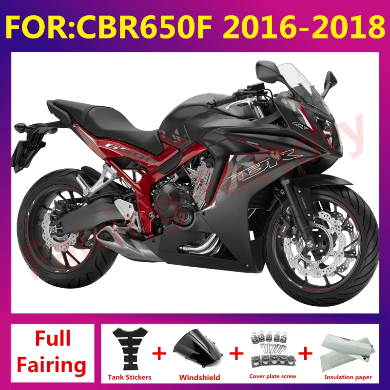 New ABS Motorcycle Fairings Kit fit for CBR650F 2016 2017 2018 CBR650 F CBR 650F Bodywork full fairing kit zxmt set black red
New ABS Motorcycle Fairings Kit fit for CBR650F 2016 2017 2018 CBR650 F CBR 650F Bodywork full fairing kit zxmt set black red