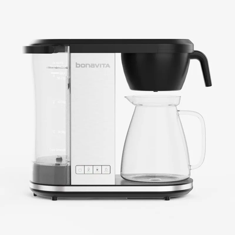 Bonavita Enthusiast 8-Cup Drip Coffee Maker, One-Touch Pour Over Brewer with Glass Carafe, SCA Certified, 1500 Watt, BPA Free
Bonavita Enthusiast 8-Cup Drip Coffee Maker, One-Touch Pour Over Brewer with Glass Carafe, SCA Certified, 1500 Watt, BPA Free
