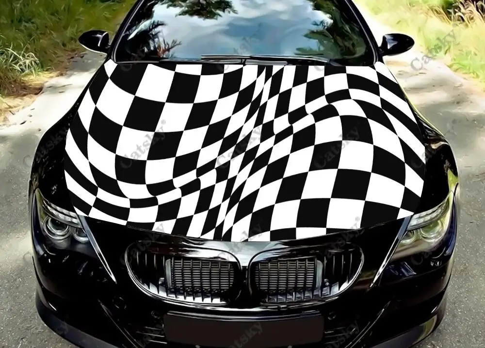 Racing Checkered Flag Car Hood Vinyl Stickers Wrap Vinyl Film Engine Cover Decals Sticker Universal Car Hood Protective Film
Racing Checkered Flag Car Hood Vinyl Stickers Wrap Vinyl Film Engine Cover Decals Sticker Universal Car Hood Protective Film