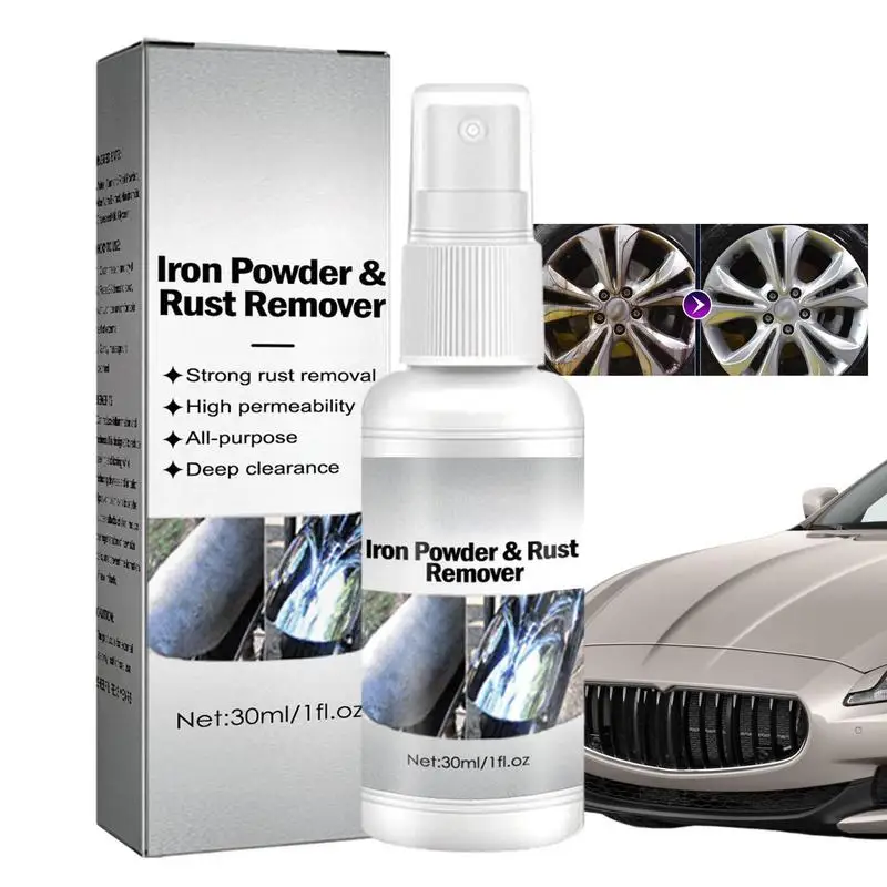 

Rust Remover Spray 1.01oz Multi-Purpose Metal Rust Cleaner Auto Rust Stain Remover Dissolver Spray For Use On Exhaust Pipe Metal