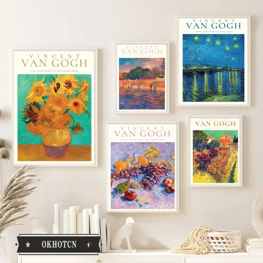 Abstract Vincent Van Gogh Night Starry Sunflower Posters and Prints Wall Art Canvas Painting Nordic Field Landscape Pictures
Abstract Vincent Van Gogh Night Starry Sunflower Posters and Prints Wall Art Canvas Painting Nordic Field Landscape Pictures