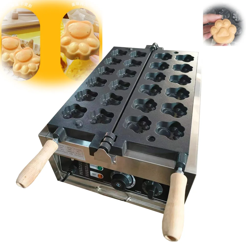 Commercial Reversible Tiger paw Shaped waffle machine Electric Dog Cat Paw Shaped Waffle Maker 
Commercial Reversible Tiger paw Shaped waffle machine Electric Dog Cat Paw Shaped Waffle Maker