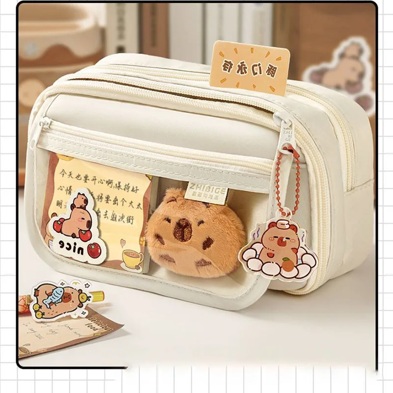 Miniso капибара пеналы Мультяшные милые ученики большой емкости Многослойные настольные канцелярские принадлежности коробка для хранения кавайные Игрушки для девочек подарок
Miniso капибара пеналы Мультяшные милые ученики большой емкости Многослойные настольные канцелярские принадлежности коробка для хранения кавайные Игрушки для девочек подарок