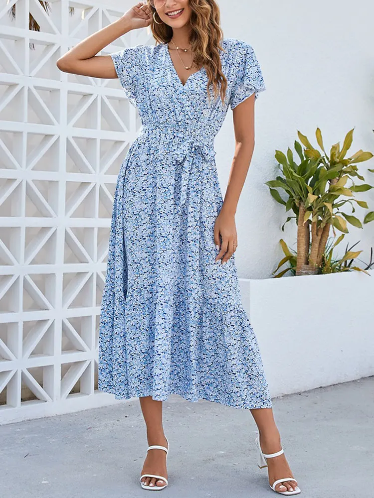 2023 Summer Boho Long Dress Women Maxi Floral Dress Party Print V Neck Sundress Bohemian Casual Dresses Ladies
2023 Summer Boho Long Dress Women Maxi Floral Dress Party Print V Neck Sundress Bohemian Casual Dresses Ladies
