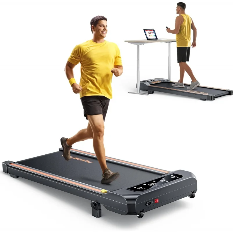 

2.5HP Walking Pad with Incline, Compact Treadmill for Home/Office, Portable Under Desk Treadmills 300lbs for Jogging/Running, wi