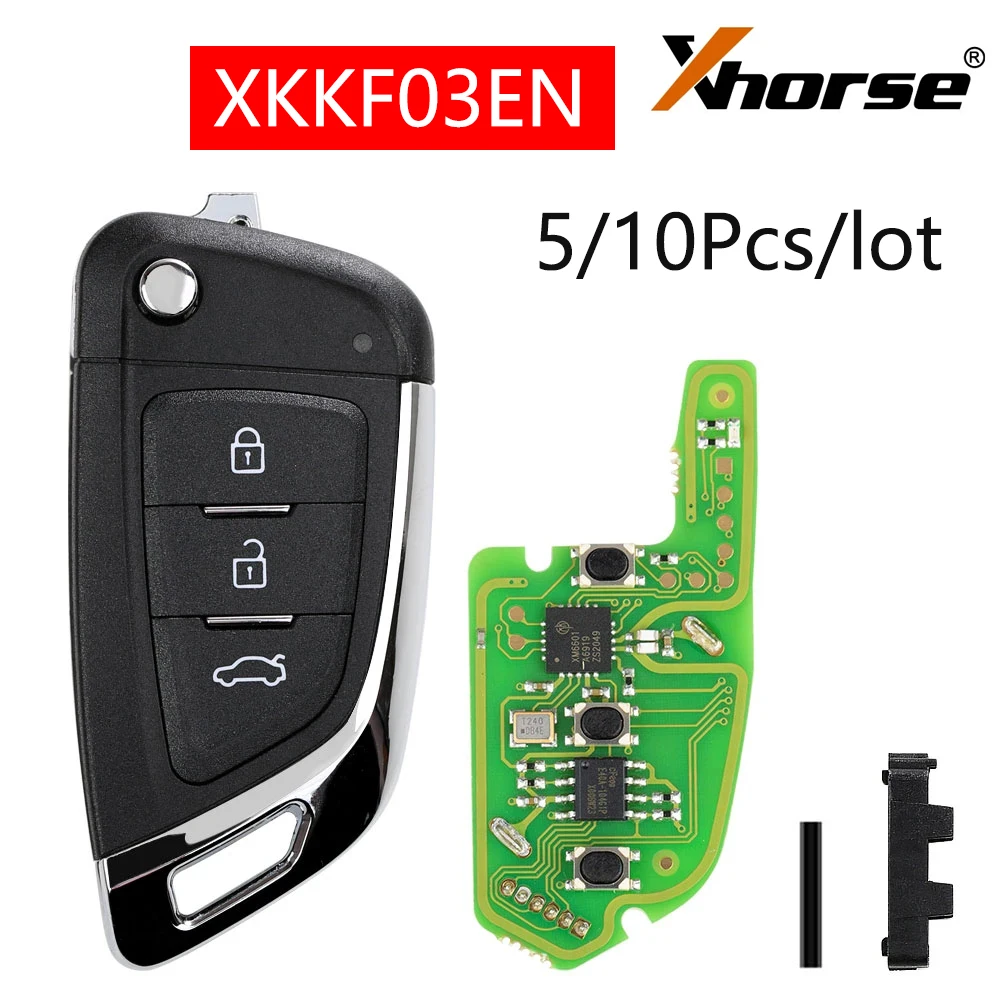 Универсальный проводной дистанционный ключ Xhorse XKKF03EN, брелок с 4 кнопками, в стиле ножа, для ключей VVDI, 5 шт., 10 шт. 
Универсальный проводной дистанционный ключ Xhorse XKKF03EN, брелок с 4 кнопками, в стиле ножа, для ключей VVDI, 5 шт., 10 шт.