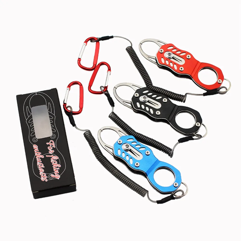 Fish Lip Grip Gripper Grabber Controller with Anti-Lost Rope Portable Aluminium Saltwater Fishing Equipment Tackle Tools
Fish Lip Grip Gripper Grabber Controller with Anti-Lost Rope Portable Aluminium Saltwater Fishing Equipment Tackle Tools