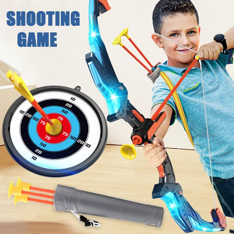 

Bow And Arrows For Children Kids Archery Bow Practice Recurve Bow Outdoor Sports Game Hunting Shooting Toy Boys Gift Bow Kit Set