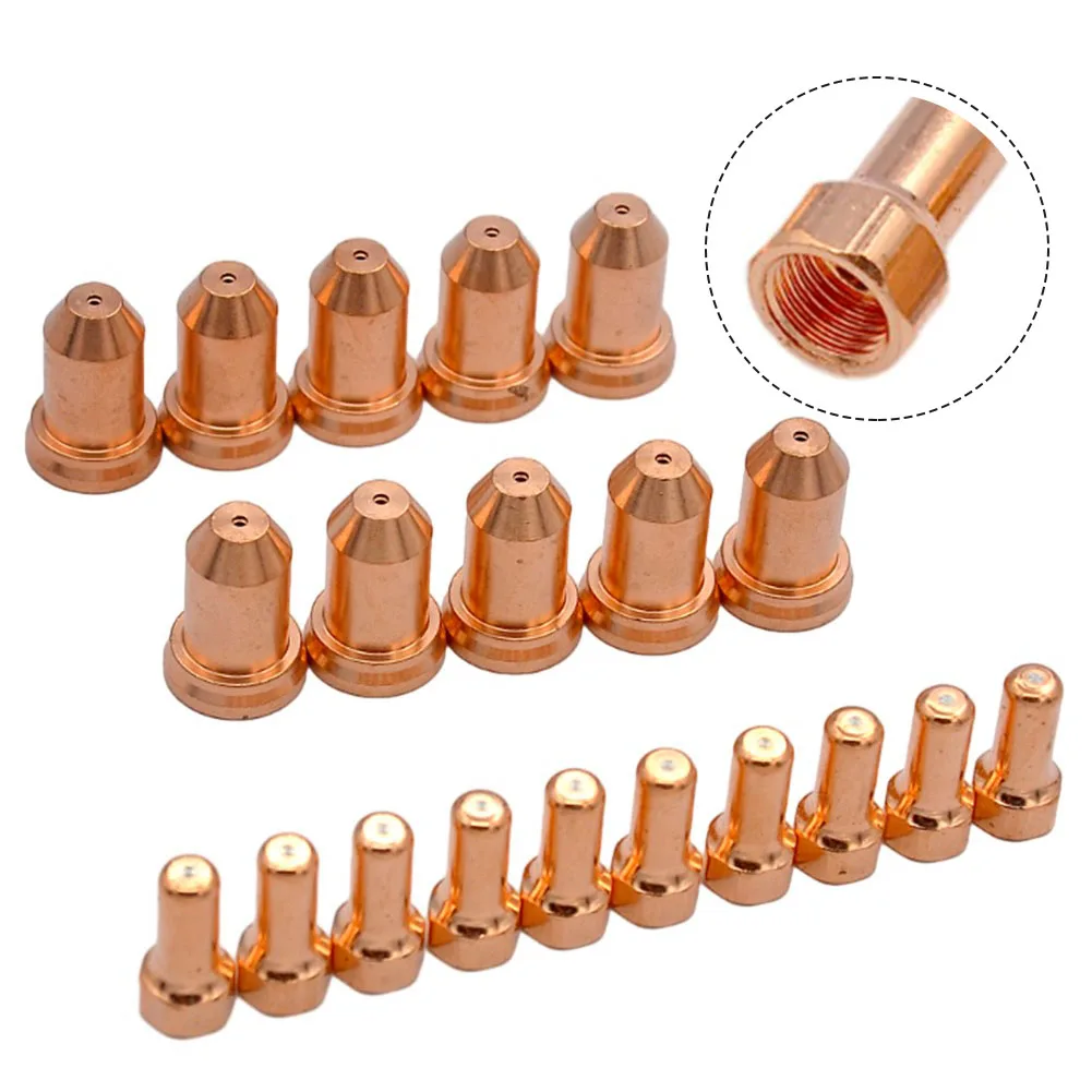 20pcs PT-80 IPT-80 Plasma Cutter Torch Electrode 1.3mm Tips 52558 51311.13 Nozzle 51311.13 WSP-061004 Plasma Cutter Consumables
20pcs PT-80 IPT-80 Plasma Cutter Torch Electrode 1.3mm Tips 52558 51311.13 Nozzle 51311.13 WSP-061004 Plasma Cutter Consumables