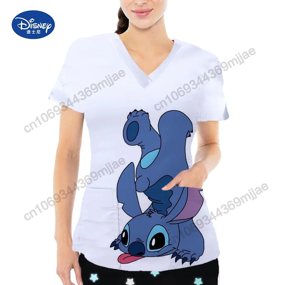 Женская футболка с карманами и V-образным вырезом, с коротким рукавом
Женская футболка с карманами и V-образным вырезом, с коротким рукавом