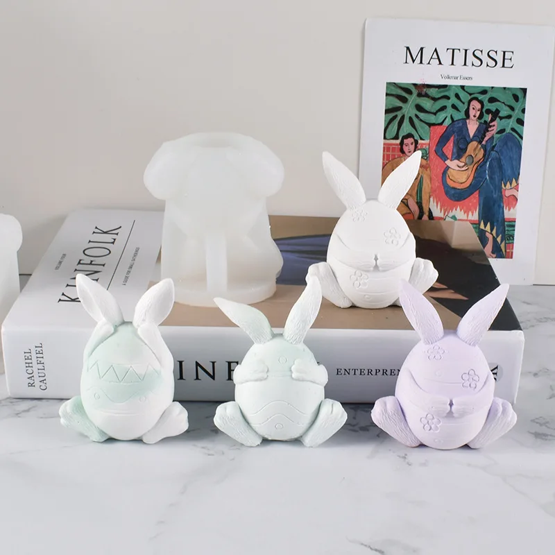 Cute Egg Rabbit Silicone Candle Mold for DIY Aromatherapy Candle Plaster Ornaments Soap Epoxy Resin Mould Handicrafts Making 
Cute Egg Rabbit Silicone Candle Mold for DIY Aromatherapy Candle Plaster Ornaments Soap Epoxy Resin Mould Handicrafts Making