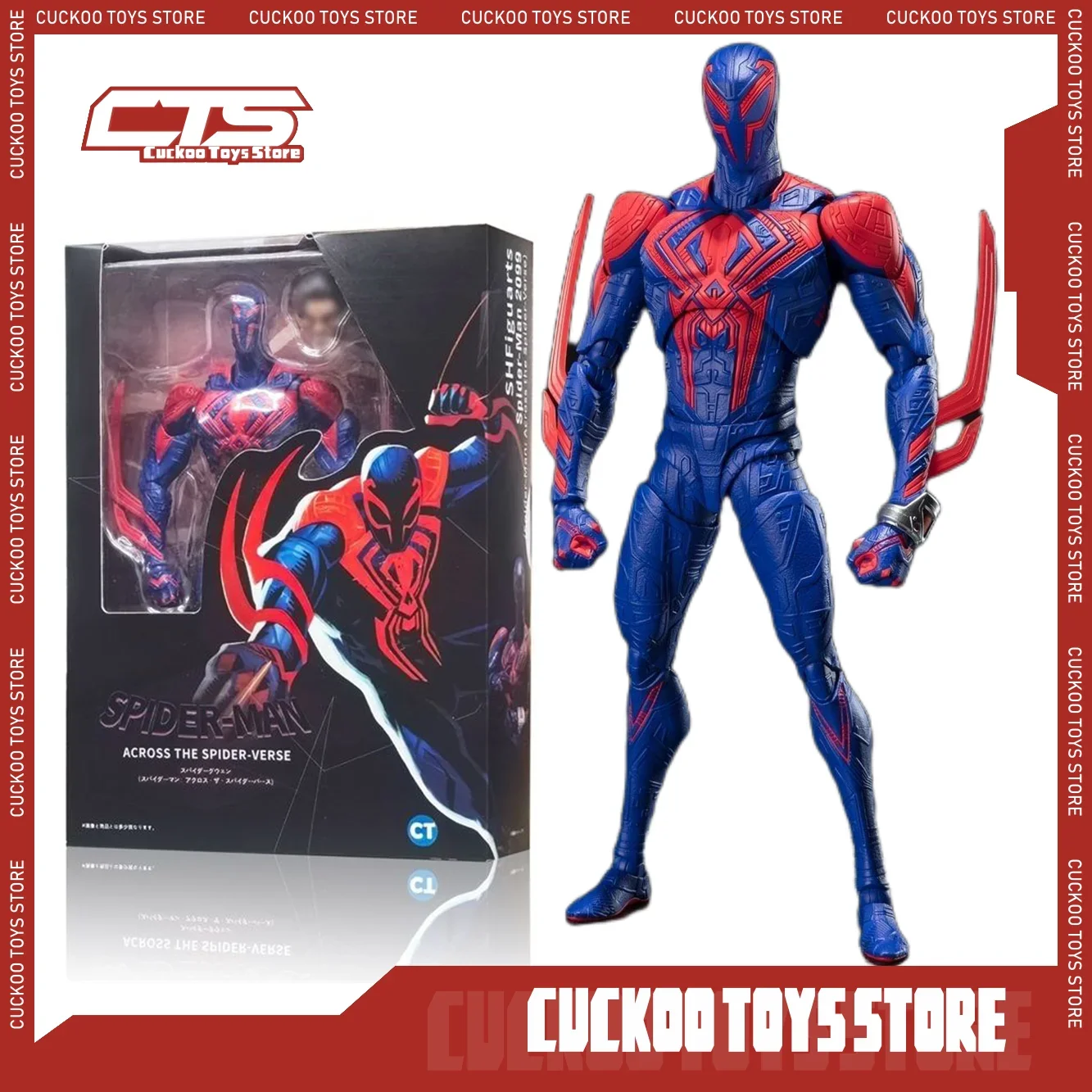 

Spiderman Figure Across The Spider-Verse Part One S.H.FIGUARTS Spider-Man 2099 Shf Action Figures Pvc Doll Decoration Toys Gifts