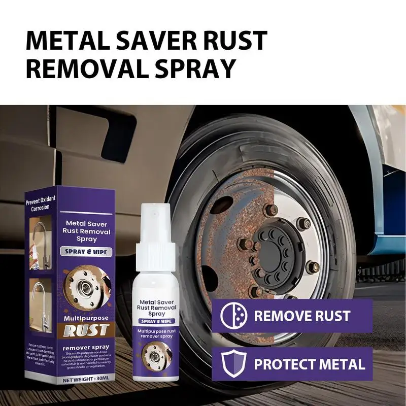Super Rust Remover Cleaner 30ML Multi Purpose Rust Remover Spray Wheel Paint Iron Remover Spray Oxidation Rust Cleaner Remover
Super Rust Remover Cleaner 30ML Multi Purpose Rust Remover Spray Wheel Paint Iron Remover Spray Oxidation Rust Cleaner Remover