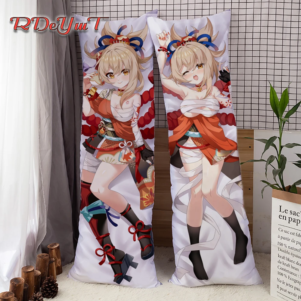 Anime Dakimakura Game Genshin Impact Yoimiya Pillow Case 2-Side Printed Hugging Body Throw Peach Skin Pillow Cover
Anime Dakimakura Game Genshin Impact Yoimiya Pillow Case 2-Side Printed Hugging Body Throw Peach Skin Pillow Cover