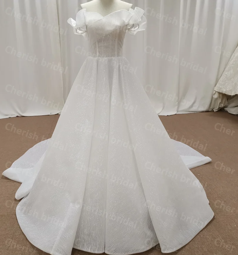 C5036A Simple Style A-line Wedding Dress Bridal Gown, Off Shoulder Bride Dress Lady Dresses
C5036A Simple Style A-line Wedding Dress Bridal Gown, Off Shoulder Bride Dress Lady Dresses