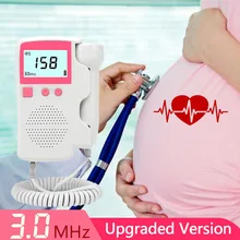 

Household Baby Doppler Baby Fetal Heart Rate Monitor For Pregnant Fetal Doppler Detector LCD Display No Radiation Health Care
