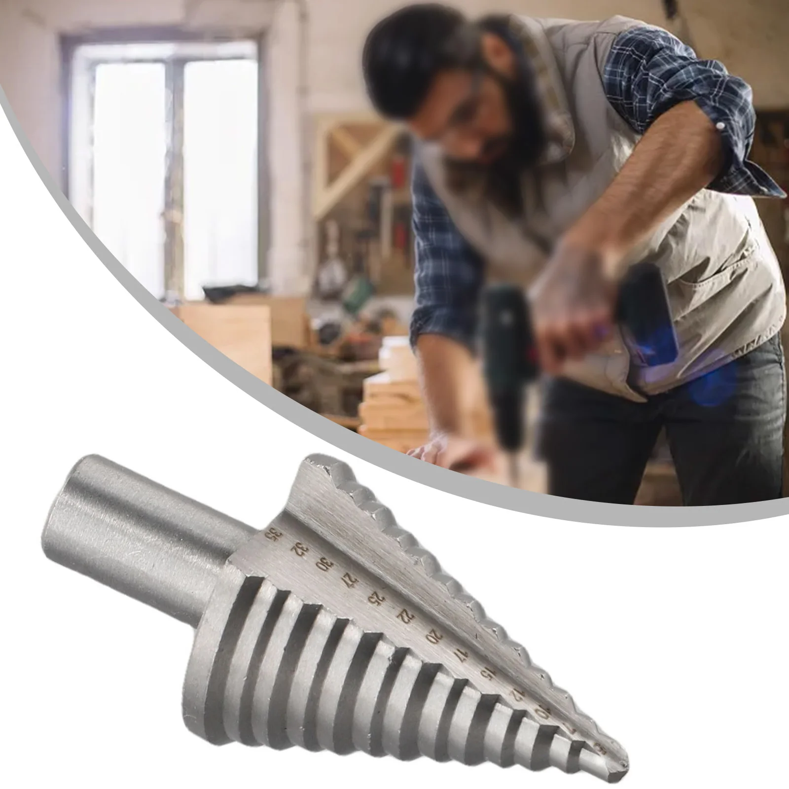 Titanium Step Drill Bit High Speed Steel Cutter 5-35mm 13 Step Cone Drill Bits Hole Cutter Bit Triangle Shank Wood Metal Drill
Titanium Step Drill Bit High Speed Steel Cutter 5-35mm 13 Step Cone Drill Bits Hole Cutter Bit Triangle Shank Wood Metal Drill