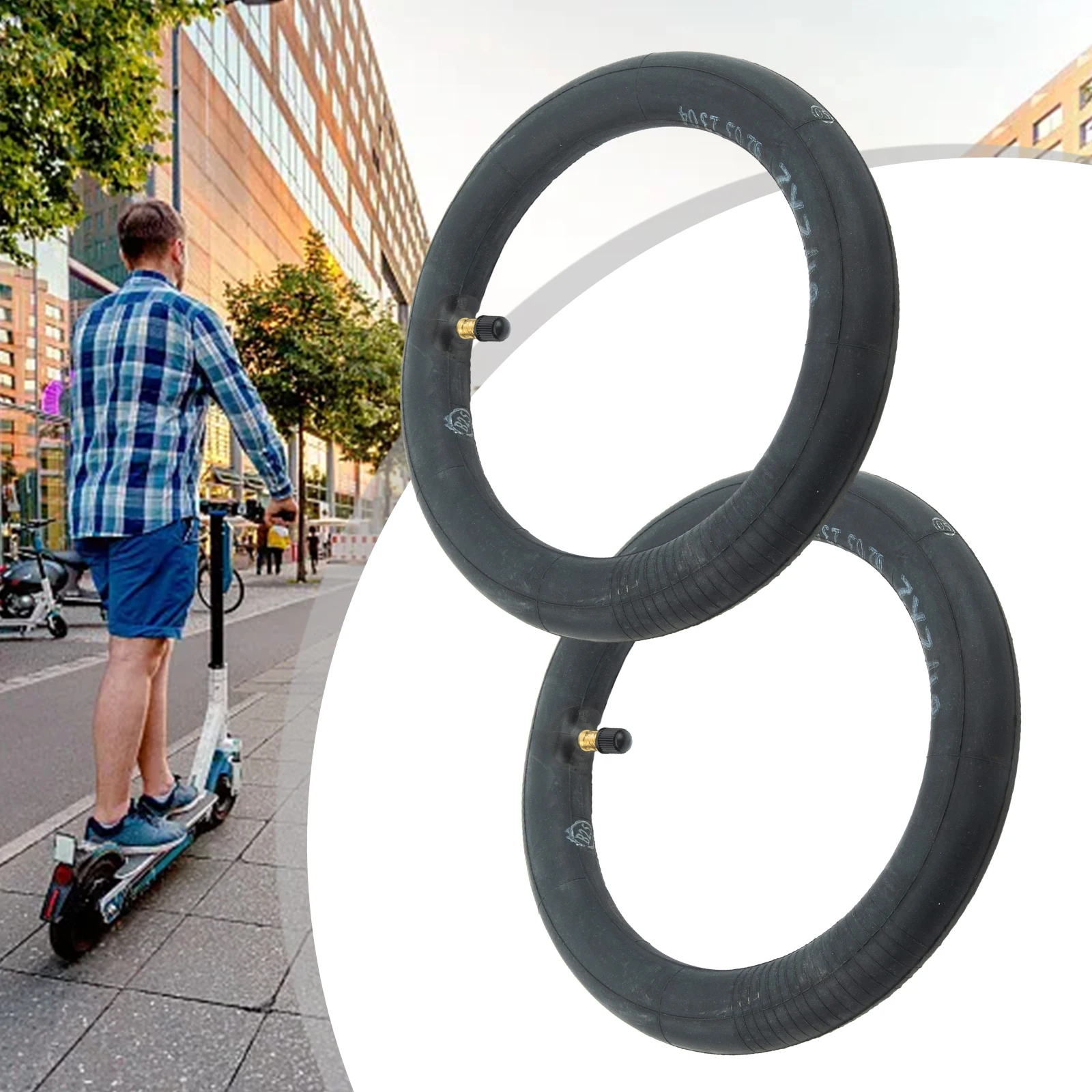 Set Of 2 Replacement Inner Tubes For Escooter Scooter Straight/Bent Valve For -Xiaomi M365 Rubber Electric Bike Accessories
Set Of 2 Replacement Inner Tubes For Escooter Scooter Straight/Bent Valve For -Xiaomi M365 Rubber Electric Bike Accessories
