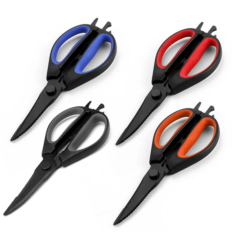 420 Stainless Steel Black Multifunctional Kitchen Hand Tool Household Separable Vegetable Meat Cutter Scissors With Nut Cracker
420 Stainless Steel Black Multifunctional Kitchen Hand Tool Household Separable Vegetable Meat Cutter Scissors With Nut Cracker