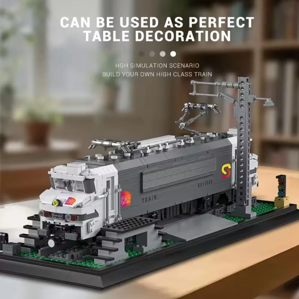 Creative IDEAS 2053PCS BB15000 Mainline Electric Locomotive Train Building Block Assembly Model Puzzle Toys Chrismas Gift Kids Creative IDEAS 2053PCS BB15000 Mainline Electric Locomotive Train Building Block Assembly Model Puzzle Toys Chrismas Gift Kids